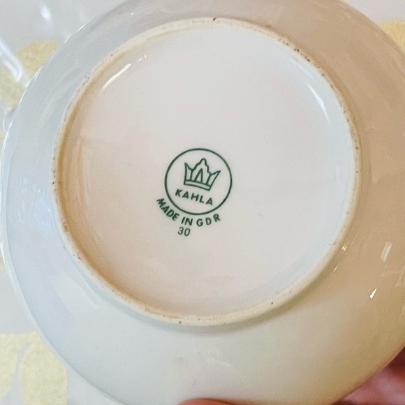VTG SET OF 3 KAHLA PORCELAIN COFFEE TEAPOT WHITE  FLOWERS PATTERN GERMANY GDR - Picture 11 of 11